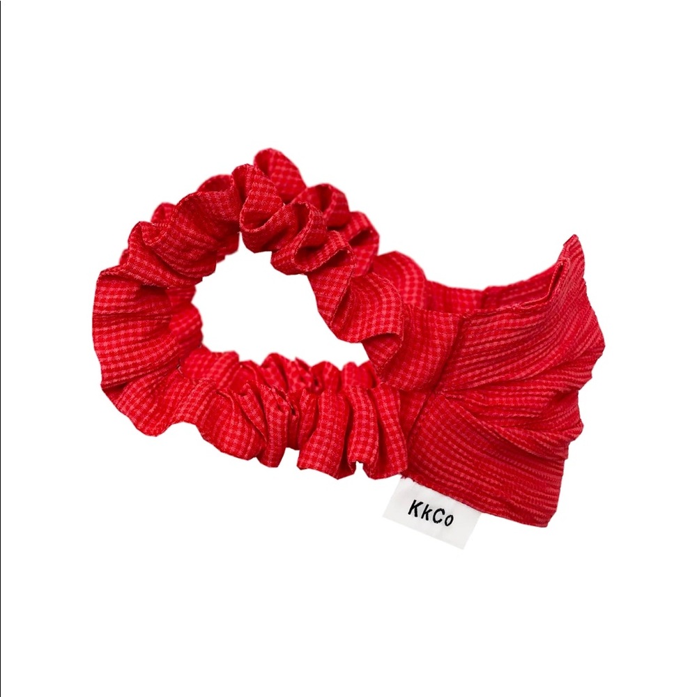 KkCo Studio Face Mask Red Check - Picture 2 of 5